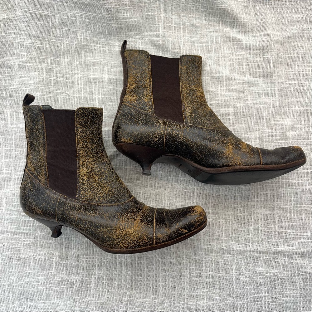 Miu Miu Kitten Heel Chelsea Boot